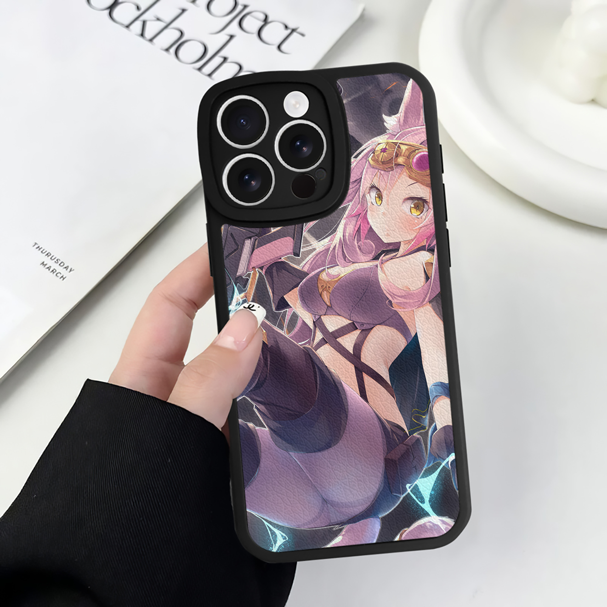 （画像用） 遊☆戯☆王 Yu-Gi-Oh! 【iPhone 16シリーズ対応】シリコンスマホケース（レザー調） 材質：シリコン